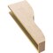 Ekena Millwork 5"W x 10"D x 30"H Thin Greensboro Rough Cedar Woodgrain TimberThane Corbel, Primed Tan CORUR05X10X30GRNRCPR - alternate 6